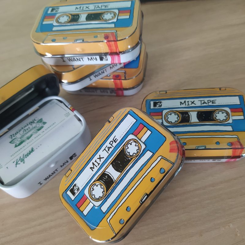 Cajita Lata Caramelos de Menta - Cassette