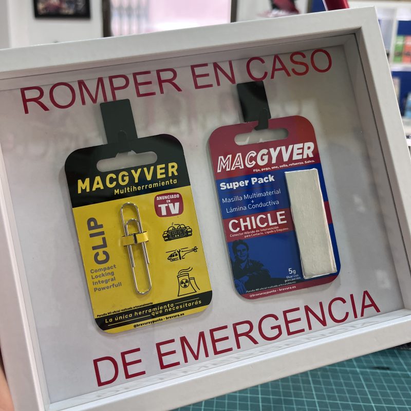 Romper en caso de emergencia Macgyver